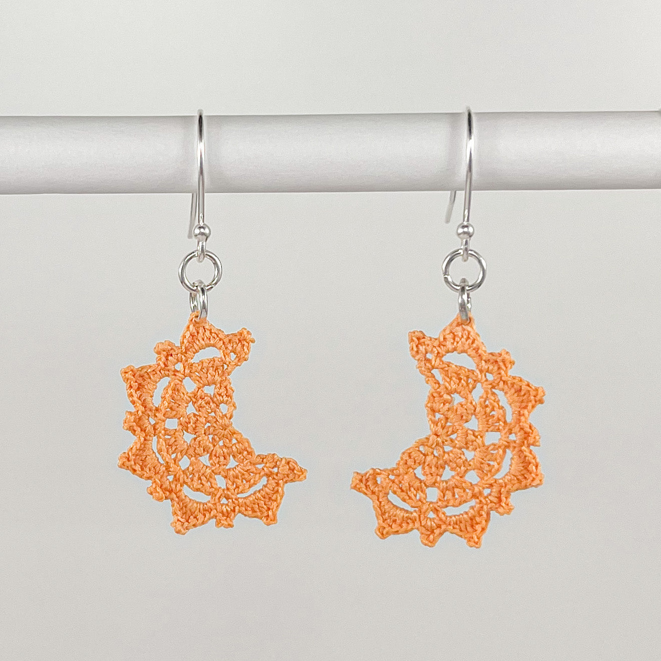 Harvest Moon Micro Crocheted Cotton Earrings