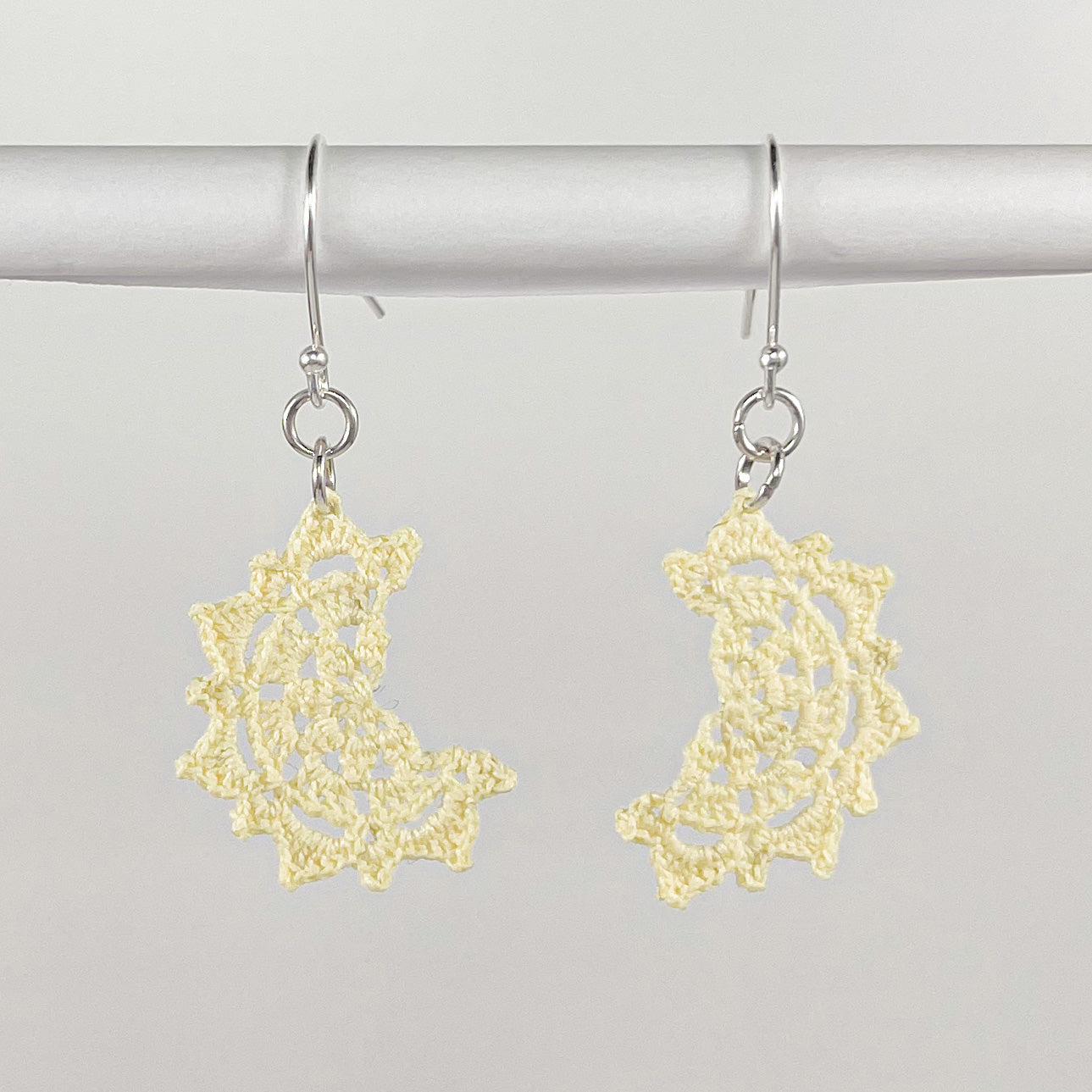 Harvest Moon Micro Crocheted Cotton Earrings