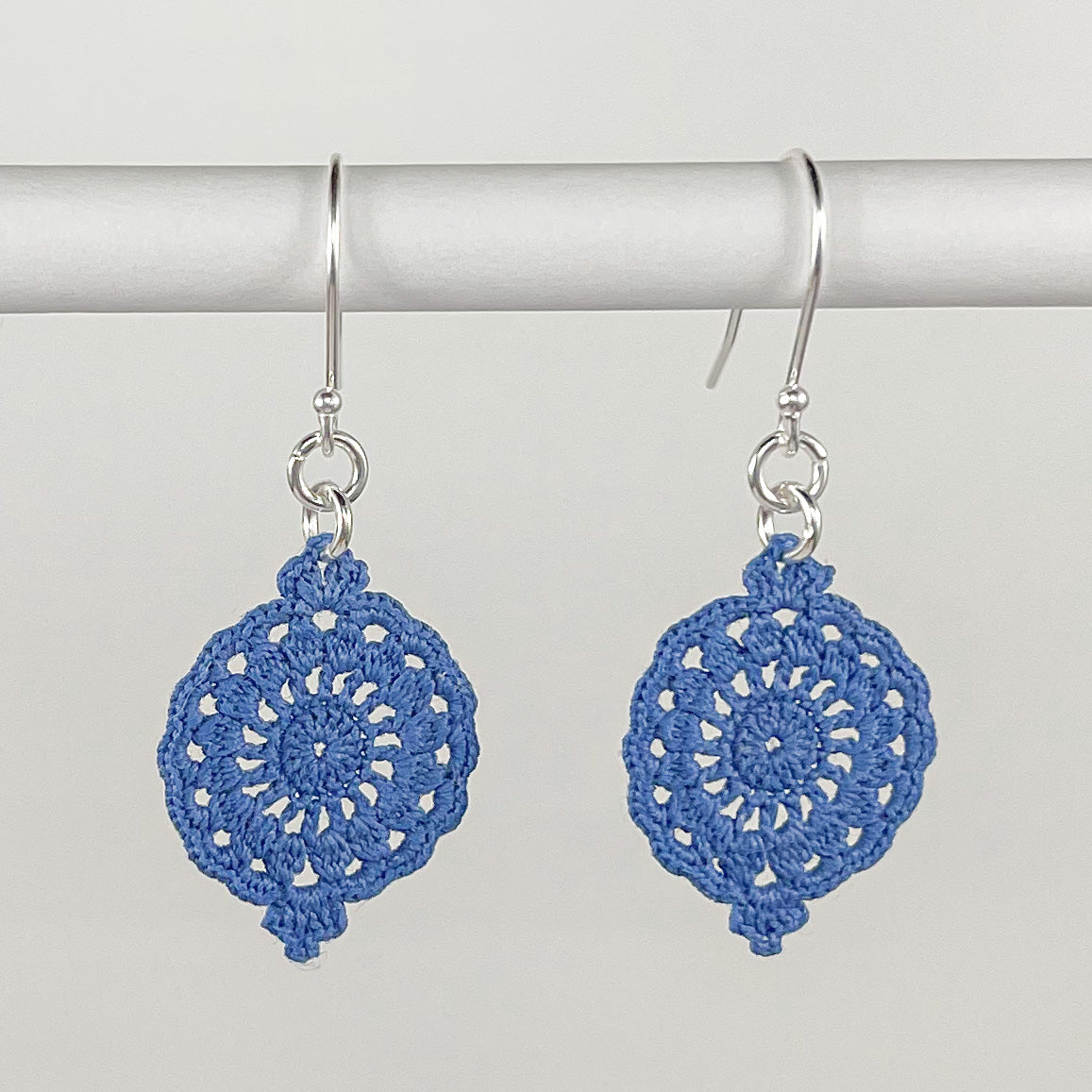 Filigree Cirque Micro Crocheted Cotton Earrings