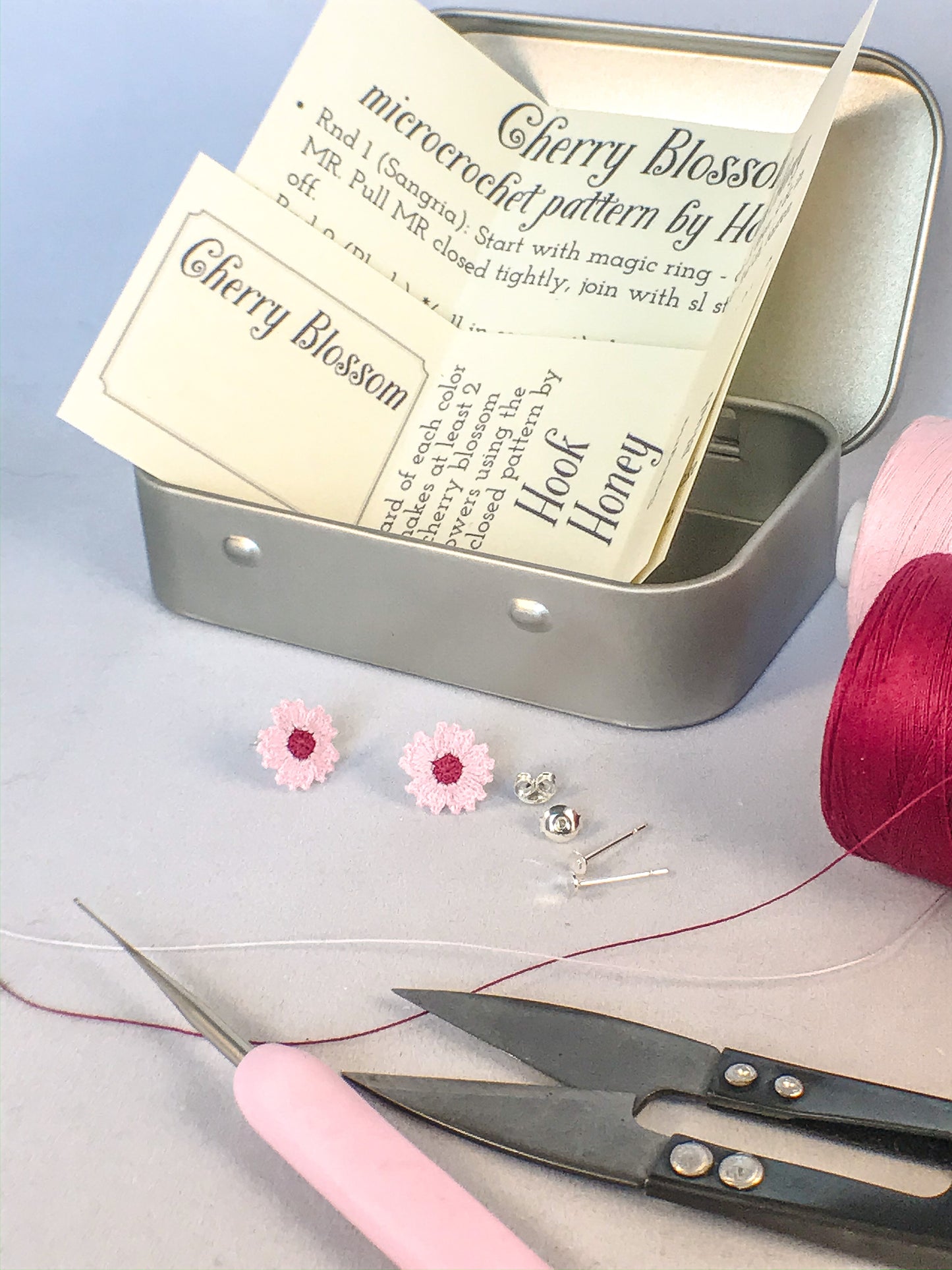 Kit - Cherry Blossom (without 0.5 mm crochet hook)