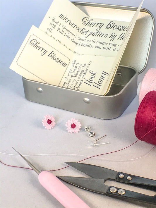 Kit - Cherry Blossom (with 0.5 mm crochet hook)